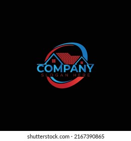 Real estate logo vector illustration design