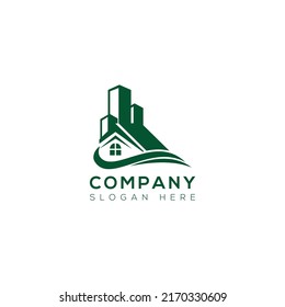 Real estate logo vector illustration design