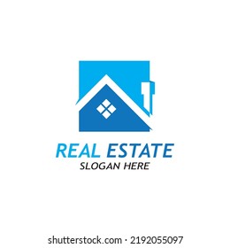 ilustración vectorial del logotipo inmobiliario