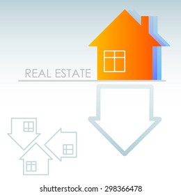 Real Estate logo. vector illustration logo for Real Estate company. simple icon. real estate design