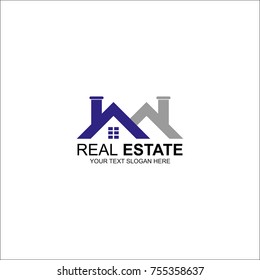 Real estate logo vector illustration