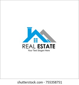 Real estate logo vector illustration