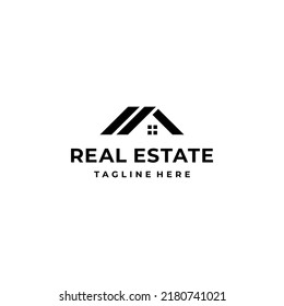 Real estate logo vector isolated on white background