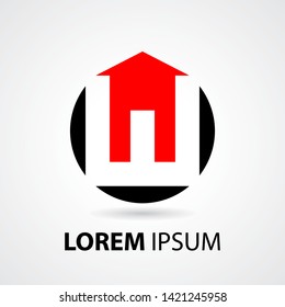 Real estate logo vector. Letter w logo template. Modern house logo