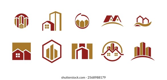 Real estate logo vector pack