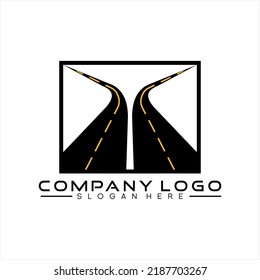 Real estate logo vector of a road construction company.