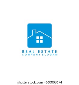 Real Estate Logo vector, square concept.