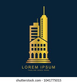 Real estate logo, vector logo template.