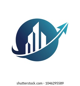 Real estate logo, vector logo template