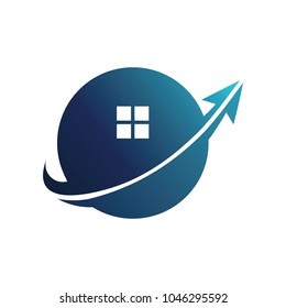 Real estate logo, vector logo template