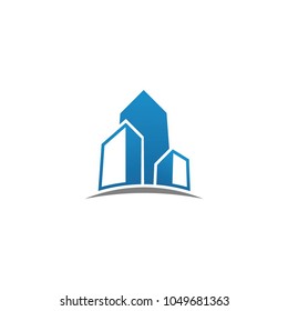 Real estate logo, vector logo template
