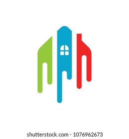 Real estate logo, vector logo template