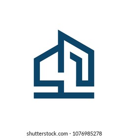 Real estate logo, vector logo template
