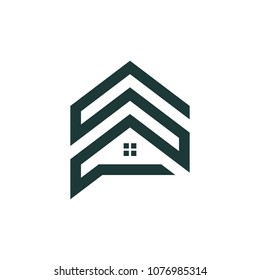 Real estate logo, vector logo template