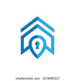 Real estate logo, vector logo template