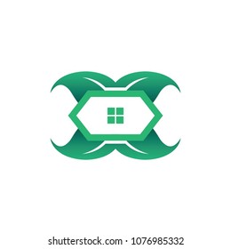 Real estate logo, vector logo template