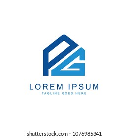 Real estate logo, vector logo template