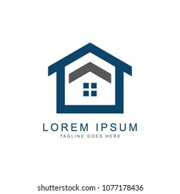 Real estate logo, vector logo template