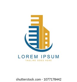 Real estate logo, vector logo template