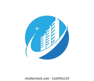 Real estate logo vector template