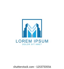 Real Estate Logo. Vector logo template