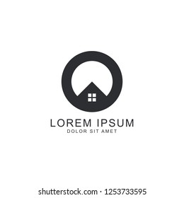 Real Estate Logo. Vector logo template