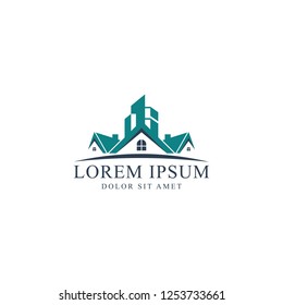 Real Estate Logo. Vector logo template