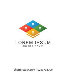 Real Estate Logo. Vector logo template