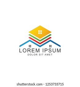 Real Estate Logo. Vector logo template