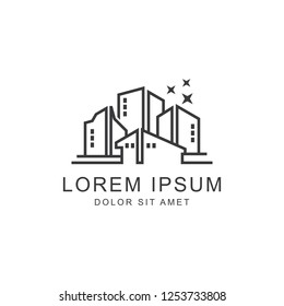Real Estate Logo. Vector logo template