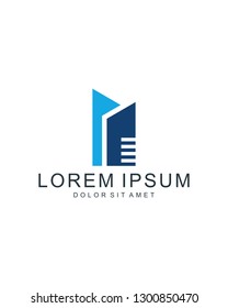Real Estate Logo. Vector logo template
