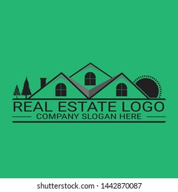 Real Estate Logo Vector Template