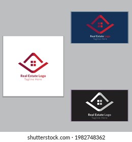 Real estate logo vector template design.