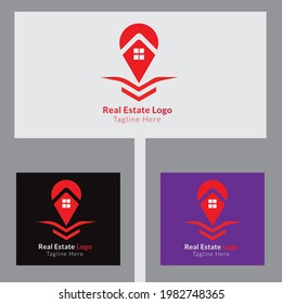 Diseño de la plantilla vectorial del logotipo inmobiliario.