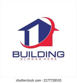 Immobilienlogo, Vektorsymbol.house symbol mit Kreis