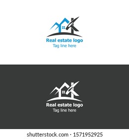 Real estate logo vector.Real estate logo vector image