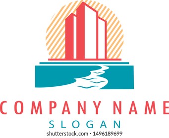 real estate logo white background