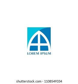 Real estate logo, window logo design.