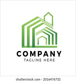 Logo, Bau und Bau von Immobilien