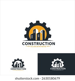 Real Estate logo,Real Estate, Building and Construction Logo Vector Design