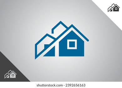 Real estate logotype. Architect and construction brand identity design template. Perfect logo for business related to construction industry. Isolated background. Vector eps 10.