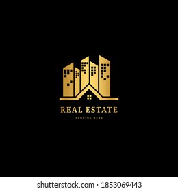 Luxury Building Logo Design Vector Template Stock Vector (Royalty Free ...