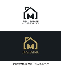 Real Estate M initials logo, Property and Construction M Logo design Vector, colorful homes logo concept Real estate service, construction, Growth house, home logo concept