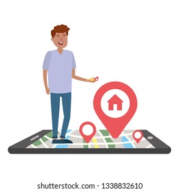 real estate man cartoon