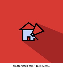 real estate marketing liner fill vector icon - ui icon vector