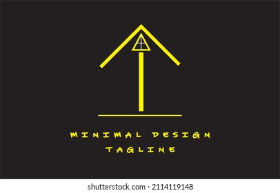 I Real Estate Minimal Art Design Logo