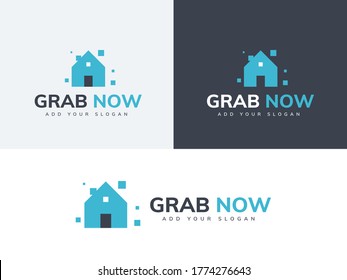 Real estate minimal logo design vector 