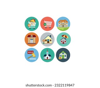 Real Estate minimal thin line web icon set. Included the icons as realty, property, mortgage, home loan and more. vector illustration Simple Set of Real Estate Related Vector Line Icons.