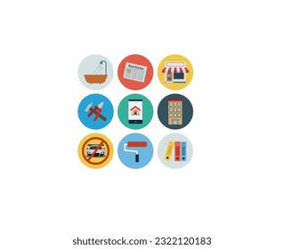 Real Estate minimal thin line web icon set. Included the icons as realty, property, mortgage, home loan and more. vector illustration Simple Set of Real Estate Related Vector Line Icons.