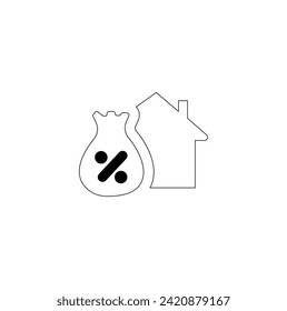 Real Estate minimal thin line web icon set. outline vector icons. House or Real estate icon. line icons related to real estate, property, buying, renting, house, home.